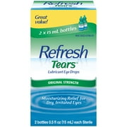 Refresh Tears Lubricant Eye Drops Artificial Tears, 30 ml, 2 Bottles