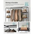 thumbnail image 2 of Songmics Home 12-Compartment Foldable Closet Organizer with Fabric Cover for Bedroom Storage – 59 x 17.7 x 69 Inch, Black, 2 of 5