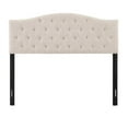 thumbnail image 2 of Home Fare Tufted Upholstered Queen Headboard and Bench Set in Beige, 2 of 11