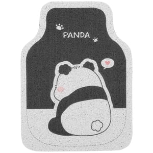 Panda Print Floor Mat Car Front Floor Mat Rubber Floor Mat Non-slip Floor Mat for Vehicle