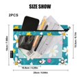 thumbnail image 4 of FORMRS 2 Pack Pencil Pouch for 3 Ring Binder with Clear Window Zipper Case, Small Daisy, 4 of 6