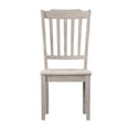 thumbnail image 4 of Weston Home Farmhouse Slat Back Wood Dining Chairs, Set of 2, Antique White Finish, 4 of 7