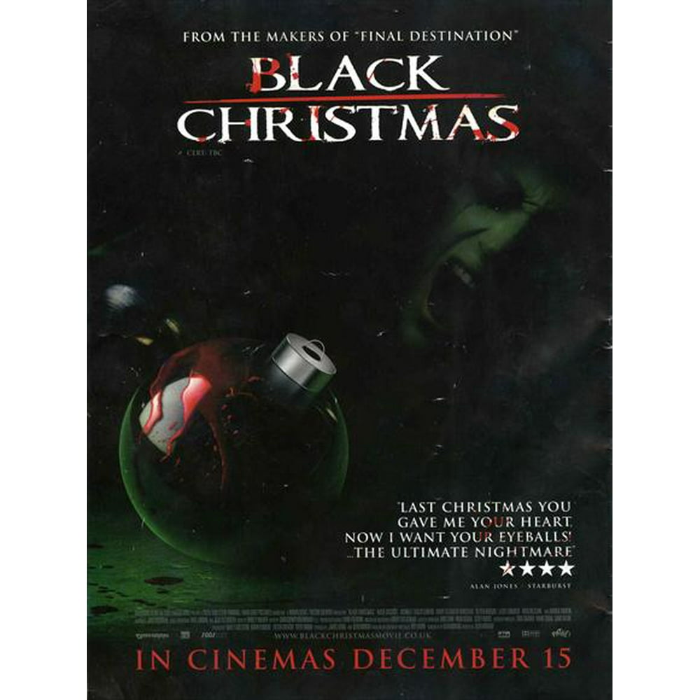 Black Christmas movie POSTER (Style A) (30" x 40") (2006) Walmart