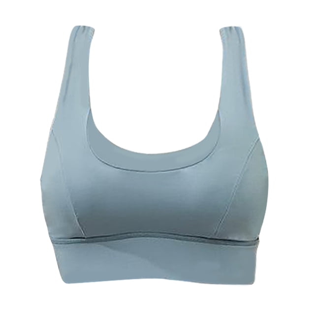 Mujeres Sujetador Deportivo Crop Top Chaleco Fajas Sujetadores Elásticos Chaleco De Fitness Azul XL Sunnimix Sujetadores deportivos para mujer High Import