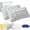 Gray, variant on Cooling Marshmallow Puff Pillow, Mellow Puff Pillow For Adults, Cloud Bed Puff Sleep Pillows, High Resilience Support Neck Align For Side Back Sleepers Breathable Skin Friendly Washable