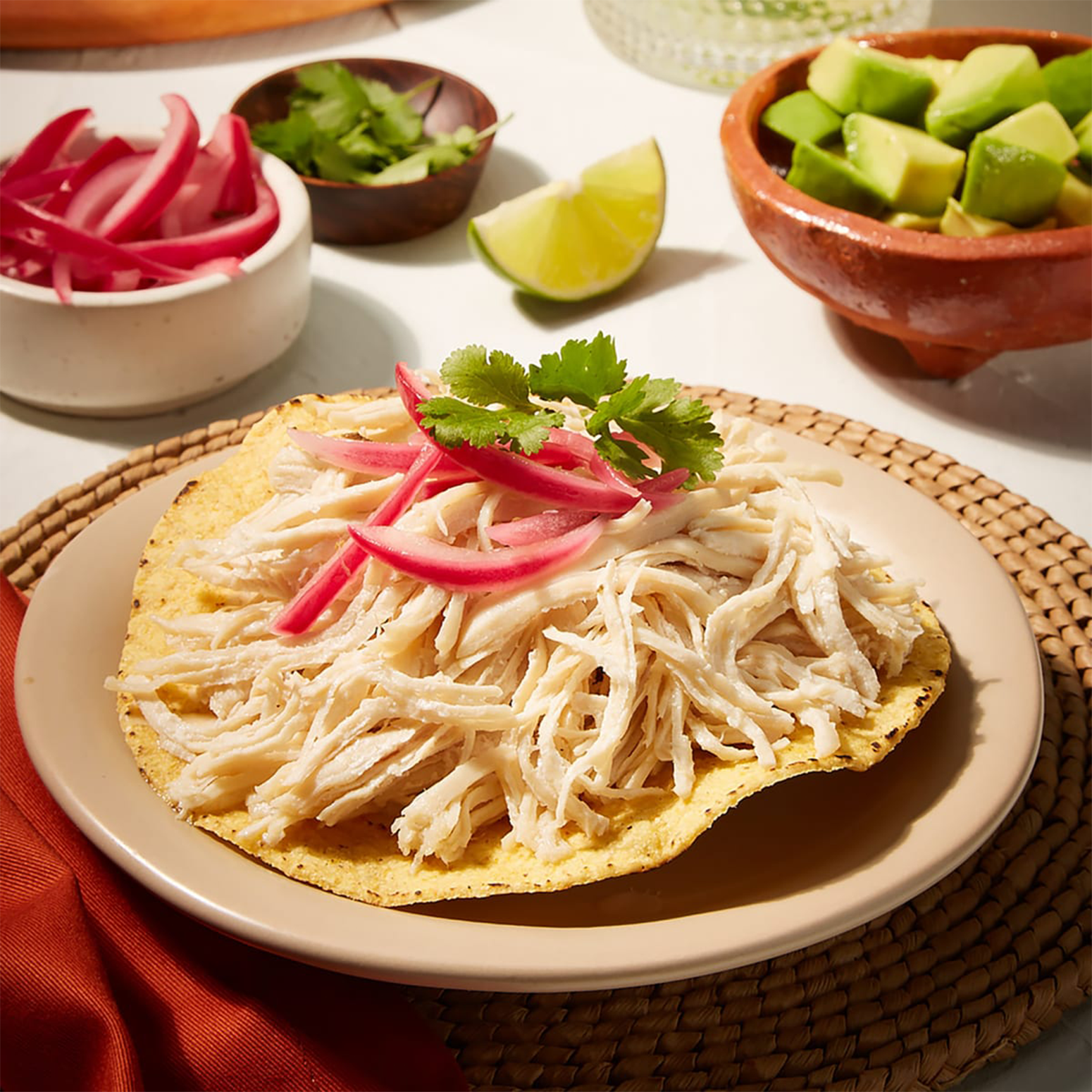 (3 pack) Del Real Foods Seasoned Pulled Chicken, Pollo Deshebrado, 15 oz (Cooked)