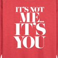 thumbnail image 2 of Instant Message - Its Not Me Its You - Women's Lightweight French Terry Pullover, 2 of 6