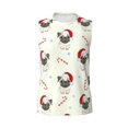 thumbnail image 6 of Picia Christmas Pug Dog mens Cotton Tank Undershirts , Moisture-wicking Ribbed Tanks, Lightweight Cotton Tank Undershirts-X-Large, 6 of 8