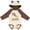 Natural & Brown w Ears, variant on Inktastic I Love My Mimi Loves Me Cat Boys or Girls Long Sleeve Baby Bodysuit