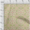 thumbnail image 2 of oneOone Georgette Viscose Olive Green Fabric Asian Block Mandala Sewing Craft Projects Fabric Prints By Yard 42 Inch Wide, 2 of 4