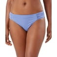 thumbnail image 2 of Tommy Bahama Women's Blue Breaker Reversible Side-Shirred Hipster Bikini Bottoms, 2 of 3