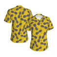 thumbnail image 3 of Yiaed Summer Pineapple Print Women's T Shirt V-Neck Short Sleeve Shirt Casual Breathable Tee Summer Tops-Medium, 3 of 5