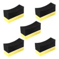 thumbnail image 1 of 5x Aplicador de espuma curva Yashi para lavado de neumáticos de automóviles Negro y amarillo, 1 of 5