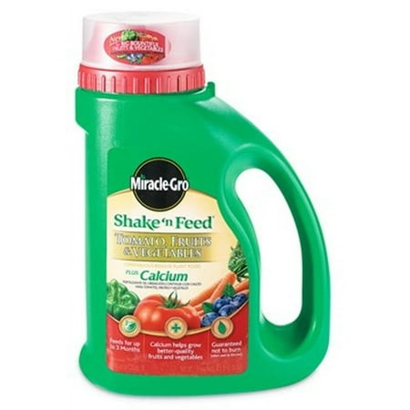Miracle-Gro Shake 'n Feed Tomato, Fruits & Vegetables Continuous Release Plant Food Plus Calcium, 4.5 lbs