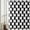 Black and White, variant on Coffee Wave Checkered Shower Curtain, Vintage Boho Mid Century Modern Retro Aesthetic 70S Bathroom Decor Set Waterproof Polyester with Hooks 72x72 inches