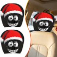 thumbnail image 2 of Head Rest Cover For Car Christmas Headrest For Cars Cute Cartoon Eyes Protector Car Head Rest Covers With Faces Funny Car Seat Headrest Cover Washable Reusable Protector Truck Suv Interior Decor, 2 of 6
