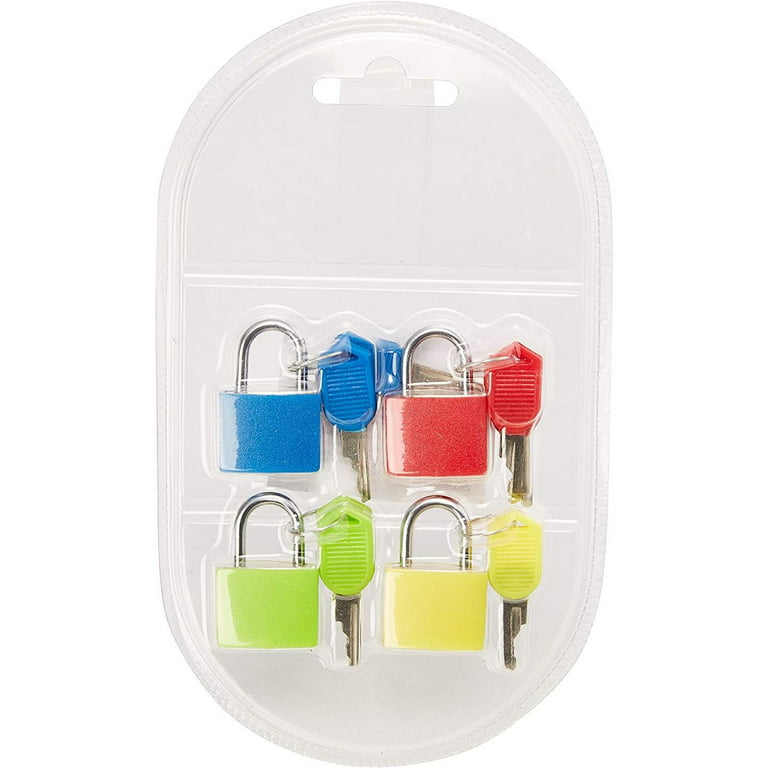 8 Pcs Suitcase Locks with Keys, Small Metal Luggage Padlocks with Keys,  Mini