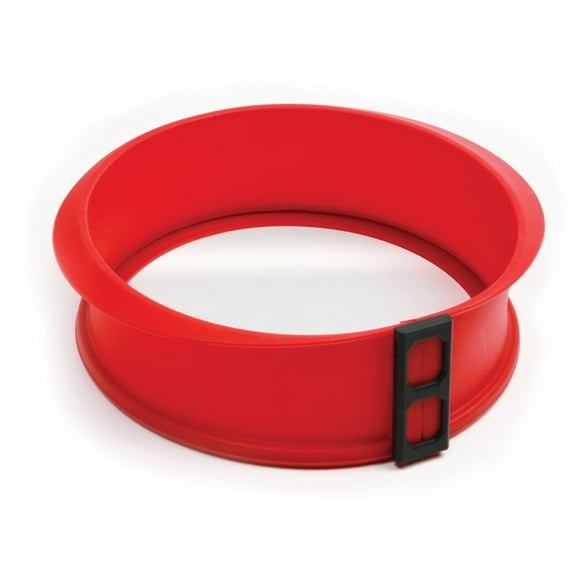 Norpro Red Silicone and Glass Springform Pan, 9 Inch