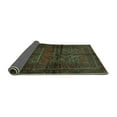 thumbnail image 2 of Ahgly Company Indoor Square Persian Turquoise Blue Traditional Area Rugs, 4' Square, 2 of 4
