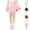 Pink, variant on ATOGUTA Girls Uniform Skirts Pleated Skirt Kids Tennis Elastic Waist Uniform Skirt Size 3T-12, Pink