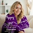 thumbnail image 2 of Birthday Gifts for Women, Birthday Gifts for Women Friendship Unique, Happy Birthday Gifts for Her Men Mom Grandma Wife, Best Birthday Gift Ideas, Happy Birthday Decorations Throw Blanket 50"x60" Red, 2 of 5