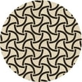 thumbnail image 1 of Ahgly Company Indoor Round Patterned Milk Chocolate Brown Area Rugs, 6' Round, 1 of 6