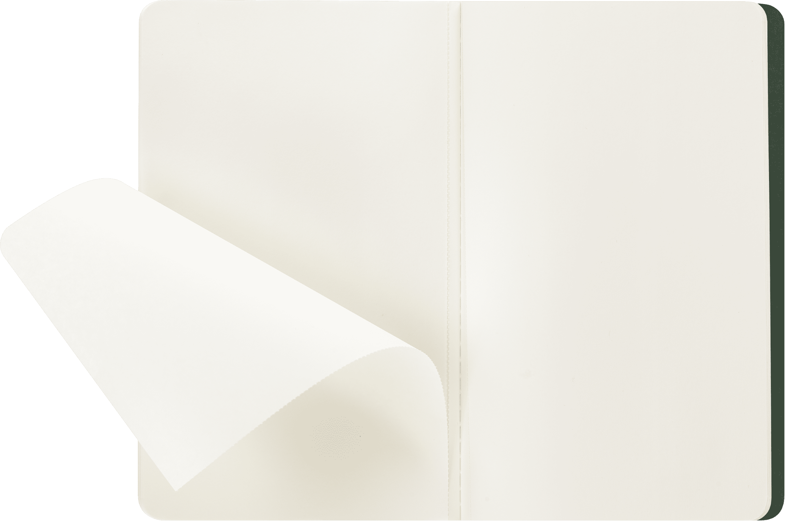 (6 pack) Moleskine Cahier Journals (Set of 3), Large (5" x 8.25"), Plain, Myrtle Green