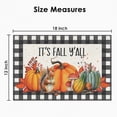 thumbnail image 2 of Autumn Fall Vintage Yellow Pumpkin Squirrel Placemats 12x18 Inch, Set of 4 Washable Kitchen Dining Table Place Mats for Outdoor Home Party Decorations, 2 of 6