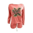 thumbnail image 4 of Women's Christmas Long-Sleeved Short Casual Home Set, 4 of 4