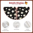 thumbnail image 3 of Haiem Daisies Flowers Pattern Christmas Tree Skirt Merry Christmas Party Christmas Tree Decoration,New Year Decorations-48", 3 of 6