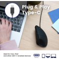 thumbnail image 2 of Mouse vertical con cable USB-C Perixx PERIMICE-513C, 6 botones, 1,8 m, 2 of 5