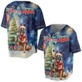 thumbnail image 3 of Merry Christmas and Happy New Year Santa Belgian Malinois Holiday Xmas Winter All Over Print 3D Baseball Shirt Sheepdog Dog Lover Gifts Softball Sport - 00024, 3 of 6