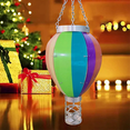 thumbnail image 3 of Outdoor Lanterns Hot Air Balloon Solar Lantern with Candle Holder for Garden Decor,Hanging Solar Lights Outdoor Rainbow,1 x Solar Lantern Outdoor Lights, 3 of 8