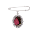 thumbnail image 1 of Simpol Red Maple Picture Brooch Pin Dress Shirt Shawl Clips, 1 of 3