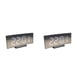 thumbnail image 3 of Matsuzay Reloj despertador LED Relojes de espejo digital Decoración del hogar Luz de carácter transparente Blanco 2Conjunto, 3 of 6