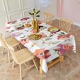 thumbnail image 4 of Pioneer Flower Floral Print Pattern Rectangle Tablecloth 60"x102",Waterproof Polyester Rectangle Table Cloth, Wipeable Spillproof Polyester Tablecloth for Dining, Camping, Indoor and Outdoor, 4 of 6