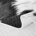 thumbnail image 5 of Erosebridal Cow Hide Texture Twin Quilt Set,Black White Spotted Animal Twin Coverlet Set For Boys,2 Pieces, 5 of 7
