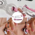 thumbnail image 1 of Contact Lens Tweezer Rod Set Camping Working Spoon Rods Makeup Non-scratch Scoop Stick Suction Cup Inserter Remover Kit Eyewear Accessories Pink, 1 of 8