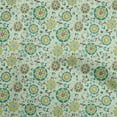 thumbnail image 1 of oneOone Viscose Jersey Light Green Fabric Asian Suzani Sewing Craft Projects Fabric Prints By Yard 60 Inch Wide, 1 of 5