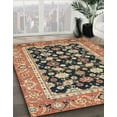 thumbnail image 3 of Ahgly Company Machine Washable Indoor Rectangle Abstract Red Brown Area Rugs, 7' x 10', 3 of 7