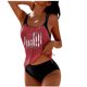 thumbnail image 1 of Trajes de Baño de Corte Alto para Mujeres Traje de Baño Dividido con Cordón Suelto, con Cojín de Pecho sin Soporte de Acero para Piscina Y Playa, 1 of 3