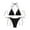 Black-01, variant on YABCSAZ Women's Sexy Bikini Sets High Waisted Bikini Sets Triangle Bikini Sexy Thong Bottom 2 Piece Bikini Swimsuits Drawstring Bestselling Bikini Cheeky Cutout Triangle Bathing Suit