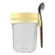 thumbnail image 2 of Fiudx Recipientes de Avena, Juego de Cucharas Personalizables de Desayuno, Frasco Hermético de Vidrio para Avena, Solución Portátil de Prepararcomidas, Dieta y Estilo de Vida Saludable, Diseño Ecocol, 2 of 5