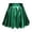 *Green, variant on Women's Plus Shiny Metallic Pleated Skirt,Ladies High Waist Flared A-Line Mini Skirt,Casual Party Holographic Rave Skirt For Women,Gold,XL-5XL