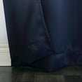 thumbnail image 3 of Sun Zero Nolan Energy Saving Blackout Rod Pocket Curtain Panel, 40"X95", Navy (Single Panel), 3 of 7