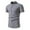 Gray, variant on Maean Men Dressy Shirts Short Sleeve Button down Solid Color Summer Tshirts Business Causal Regular Tee