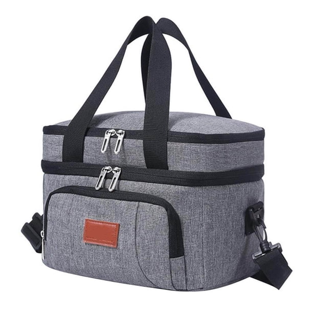 Bolsa de almuerzo aislada a prueba de fugas, impermeable, térmica, reutilizable, bolsa de almuerzo para adultos y niños, bolsa refrigeradora para el almuerzo, para oficina, trabajo, picnic, playa