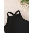 thumbnail image 6 of Wassery 3pcs Baby Girls Romper 6M 9M 12M 18M 24M Newborn Outfits Sleeveless Back Cross Infant Bodysuit Summer Clothes for Casual Daily 6M-24M, 6 of 8