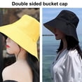 thumbnail image 4 of Sombrero de pescador para mujer, protector solar de verano, protector facial, anti-ultravioleta, sombrero de ala grande para el sol, sombrero de doble cara, 4 of 5