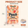 thumbnail image 3 of FREEGRIN Peach Flavored Toothpicks, 100 Count Birch Wood Sugar Free Picks, Fresh Breath After Meal, Portable Iron Tin Box Packaging, 3 of 7